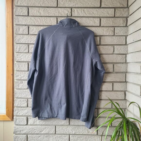 'The North Face' flash dry grey quarter zip fleece pullover sweater men's L - Picture 2 of 5